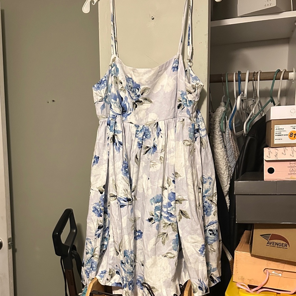 Willow Blue and White Floral Dress